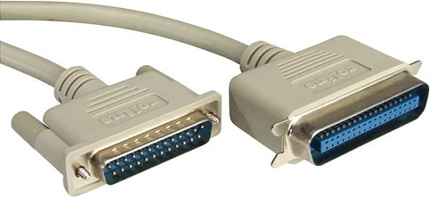 Kabllo printeri ROLINE paralel DB25 në Centronics 36, 1.8 m, gri