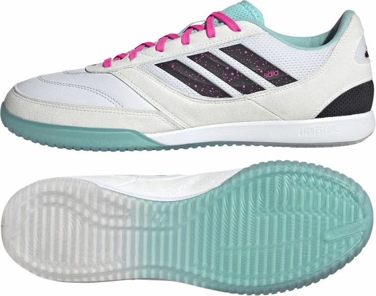 Atlete futsalli adidas për meshkuj, të bardha