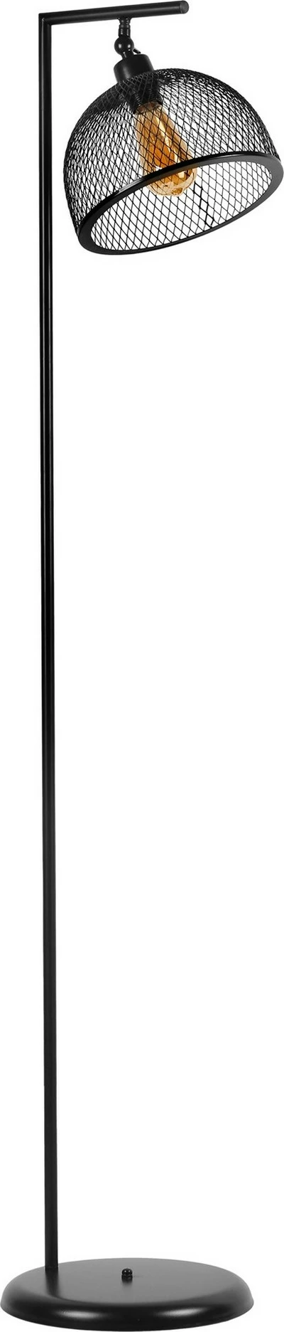 Llambë dyshemeje Opviq, e zezë, kokë rrotulluese, Smart