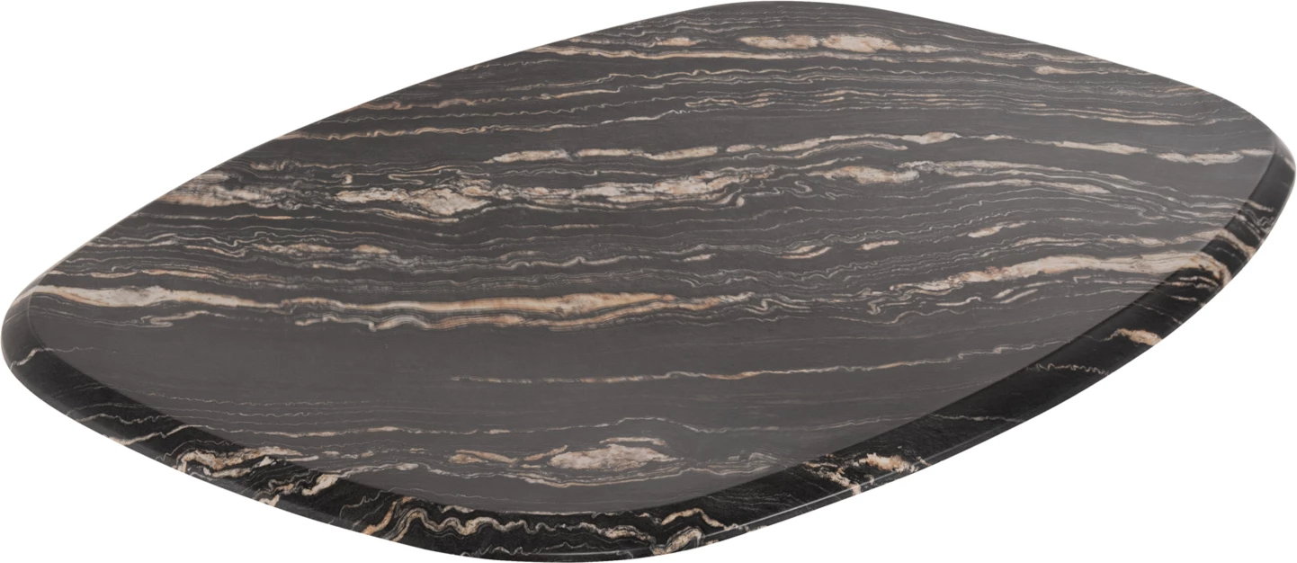 Sipërfaqe tavoline profesionale, ngjyrë mermeri zi-ari, FH5916.15, 146x94 cm