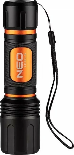Llambë dore me bateri Neo 99-036 1500 lm LED CREE XHP50.2 6xAA, e zezë/portokalli