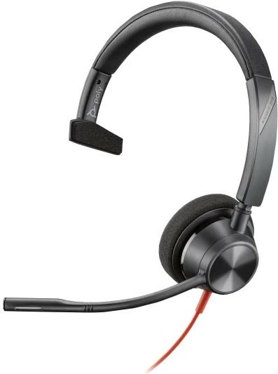 Kufje me mikrofon HP Poly Blackwire 3310 (8X216AA), kabllo 2-7 m, e zezë