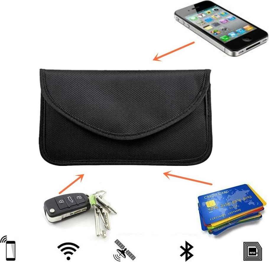 Mbështjellës anti-vjedhje Hurtel Faraday Box, 20x11cm, i zi