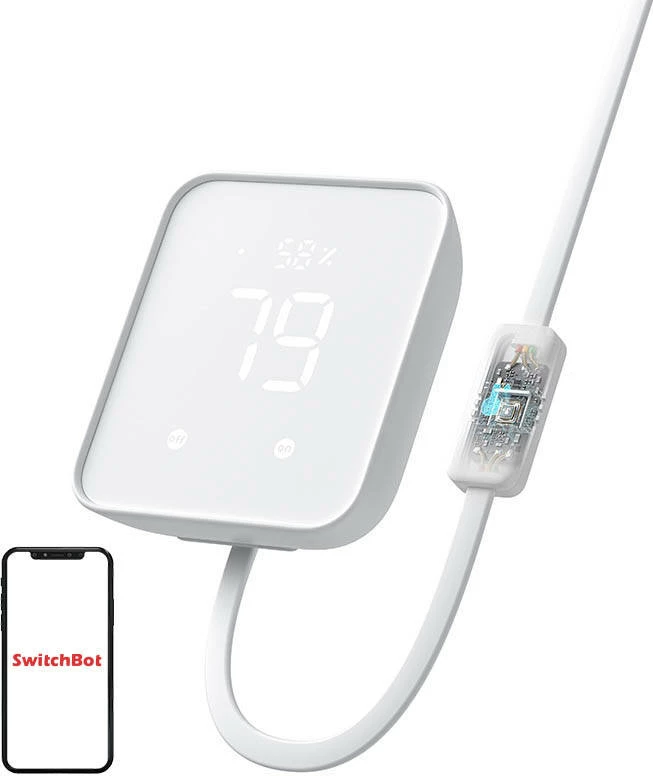 Panel kontrolli i mençur SwitchBot Hub2, Wi-Fi, HomeKit, BLE, IR, i bardhë