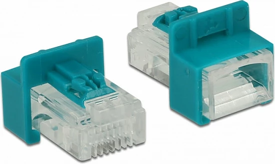 Bllokues porti DeLOCK 86425 për RJ-45, set 6 copë, i kuq