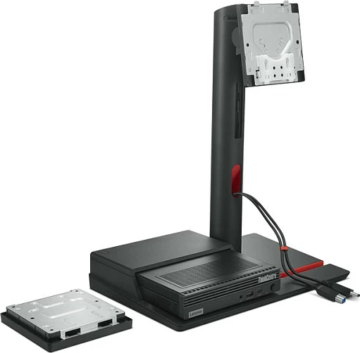 Mbajtëse monitori Lenovo ThinkCentre TIO Flex, VESA 100x100, deri 27", me menaxhim kabllove, e zezë