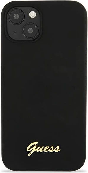 Mbështjellës Guess GUHMP13MLSLMGBK për iPhone 13 6.1", silikon, MagSafe, zi