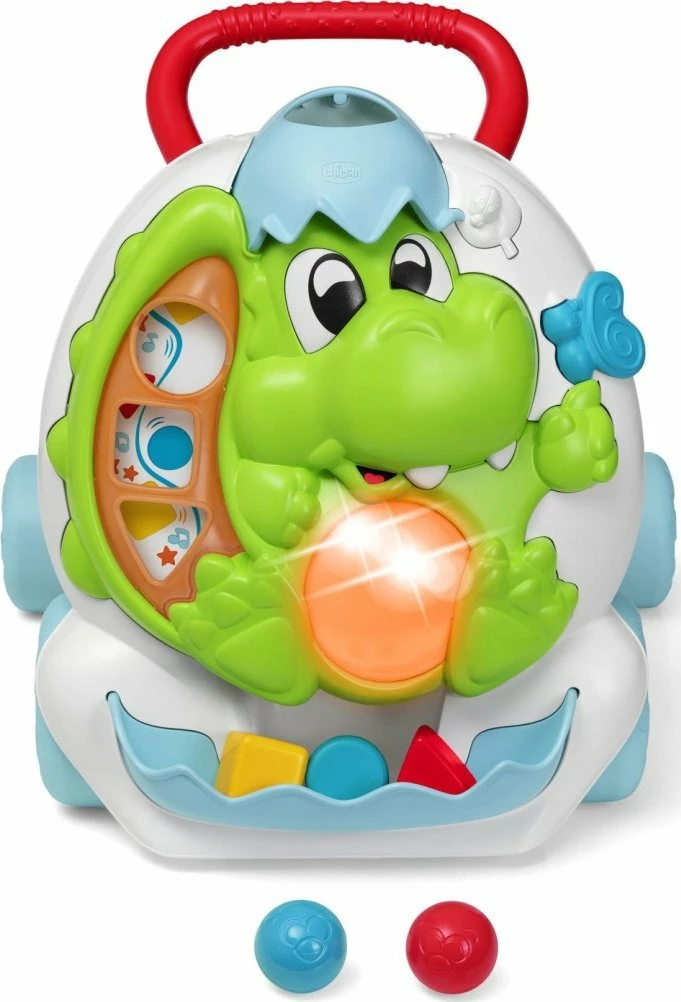 Shtytëse për ecje Chicco Dino Walker, lodër edukative 2-në-1 plastike
