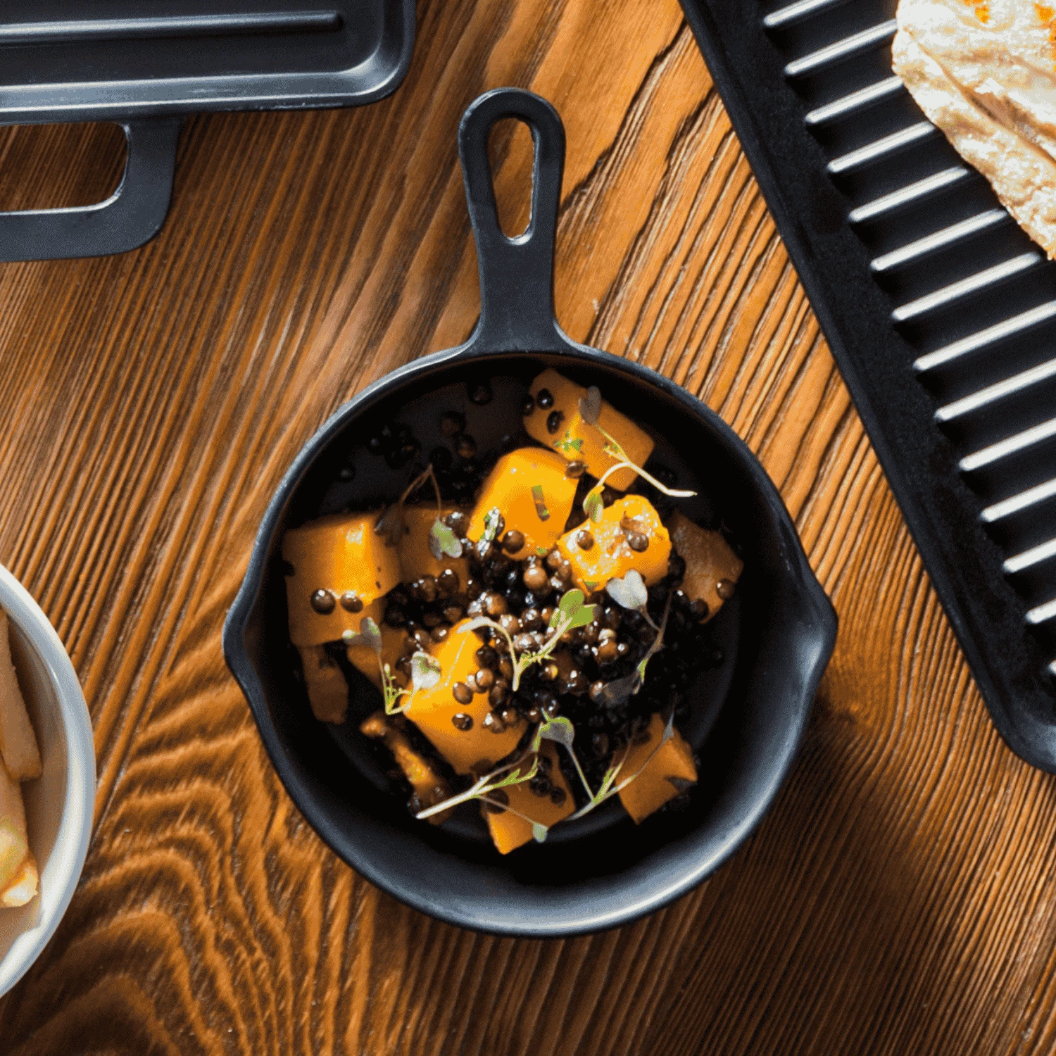 Tigan servirës i vogël melamine, Fine Dine Little Chef, 162x121x30 mm, e zezë