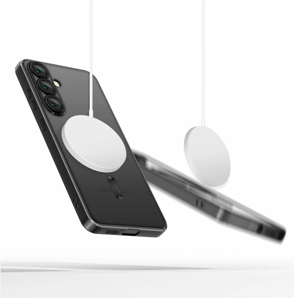 Mbështjellës Tech-Protect MagMat MagSafe për Samsung Galaxy S25+, Transparent/Black