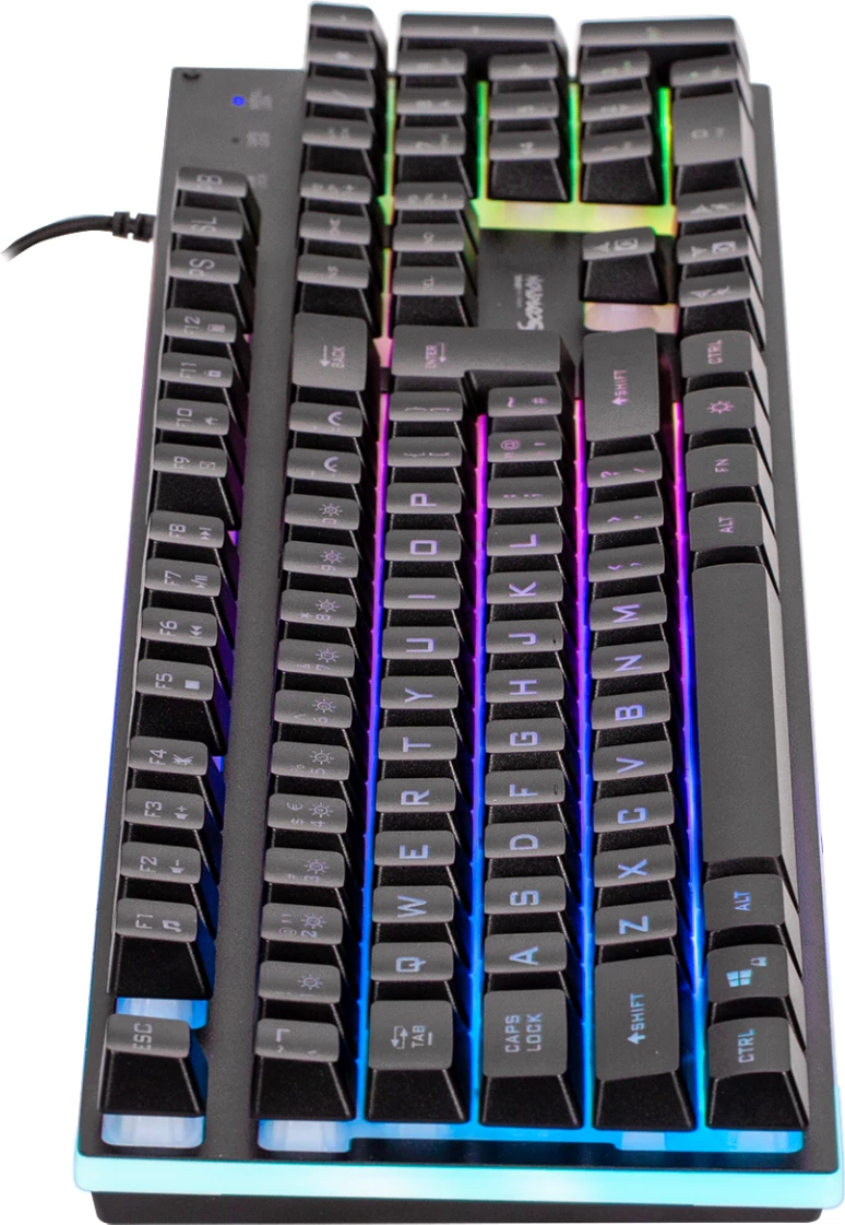 Tastierë gaming Marvo K604 Soldier 20, me kabllo, RGB, 104 taste, e zezë