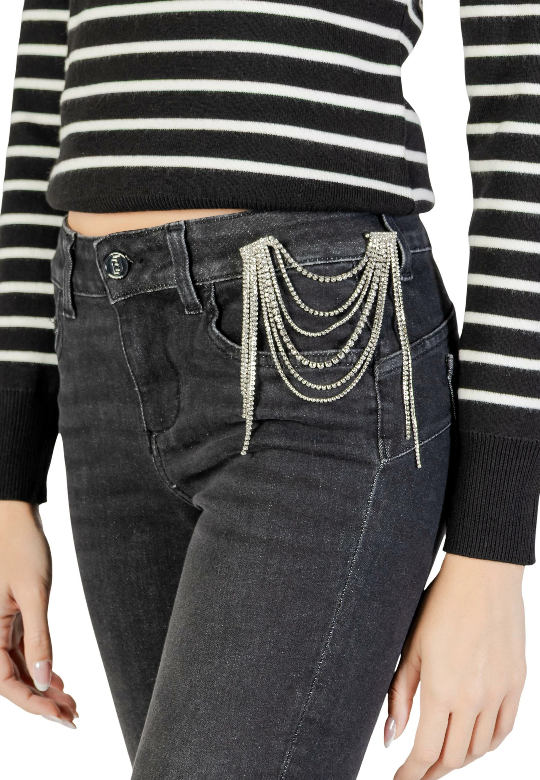 Xhinse skinny për femra Liu Jo B.UP Monroe UF5006 D4797, të zeza [Madhësia: W33]
