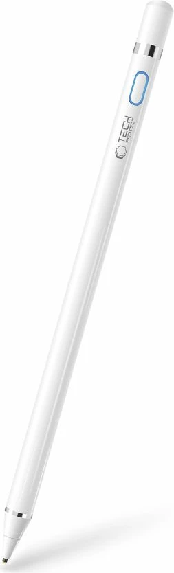 Stilolaps digjital Tech-Protect Active Stylus, me LED, i bardhë