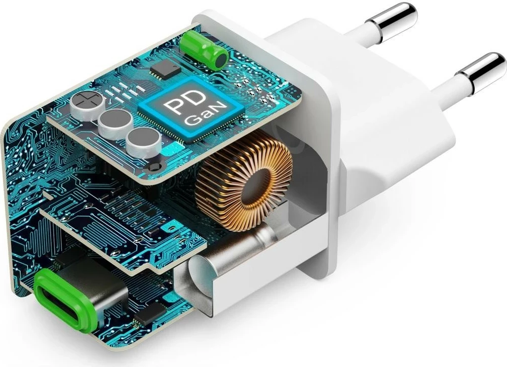 Karikues rrjeti Hama supermini 45W GaN PD/QC 1x USB-C, bardhë