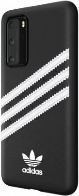 Mbështjellës Adidas OR Moulded PU SS20 për Huawei P40, zi-bardhë