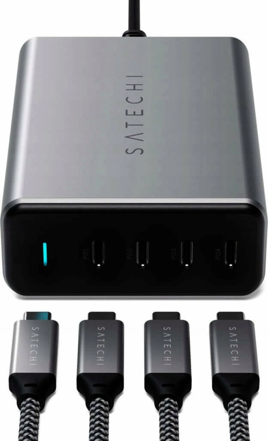 Karikues GaN Satechi ST-UC165GM-EU 165W 4x USB-C PD, i zi