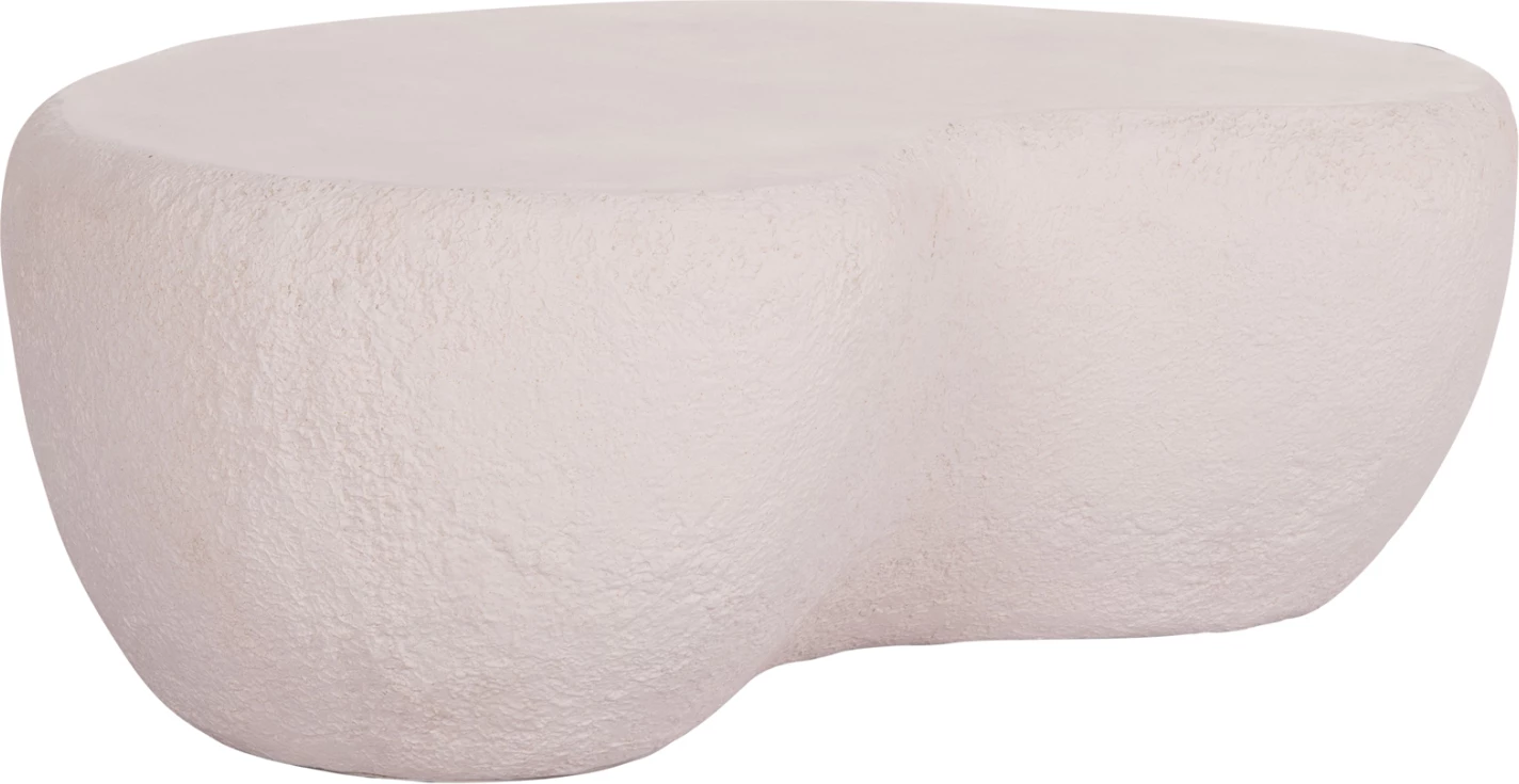 Tavolinë kafeje GERSON, fibër-cement, e bardhë, FH18151.02L, 122x78.5x40cm