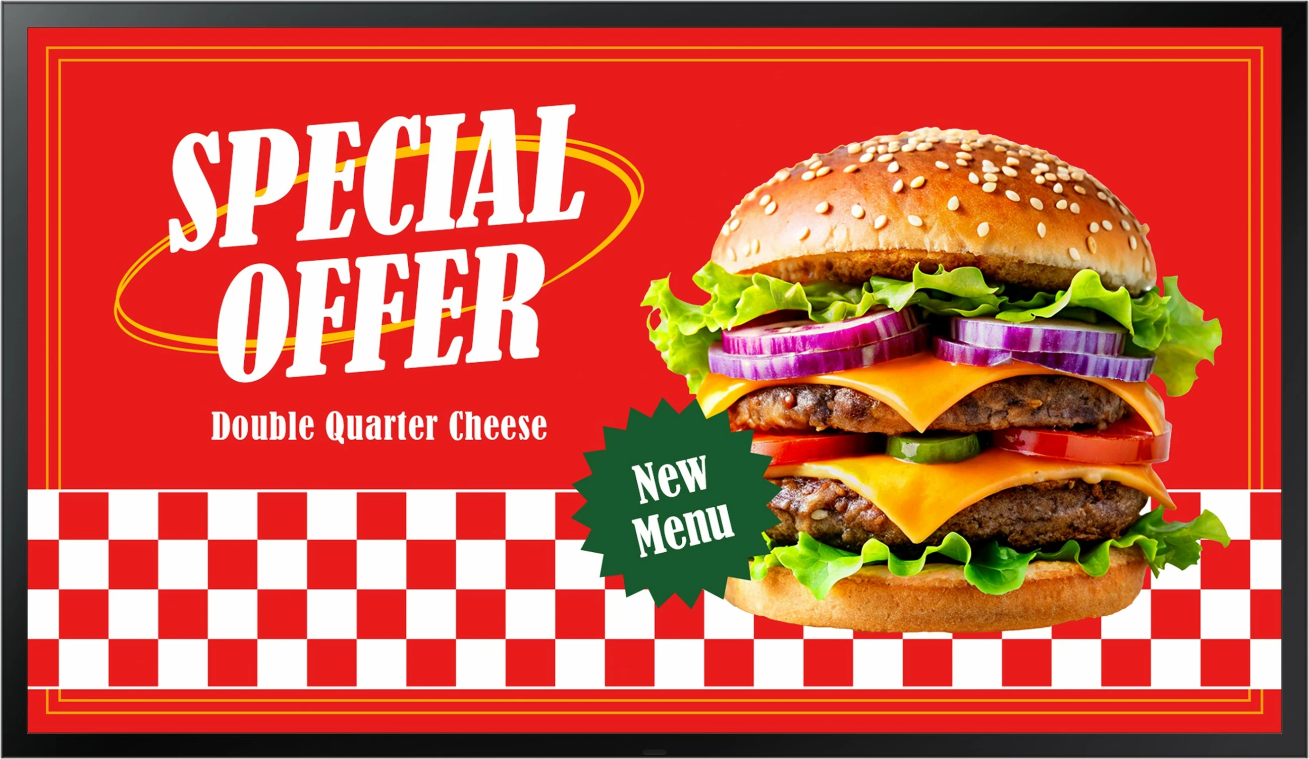 Ekran i madh Samsung OH46DX 46 inç, Smart Signage, i zi