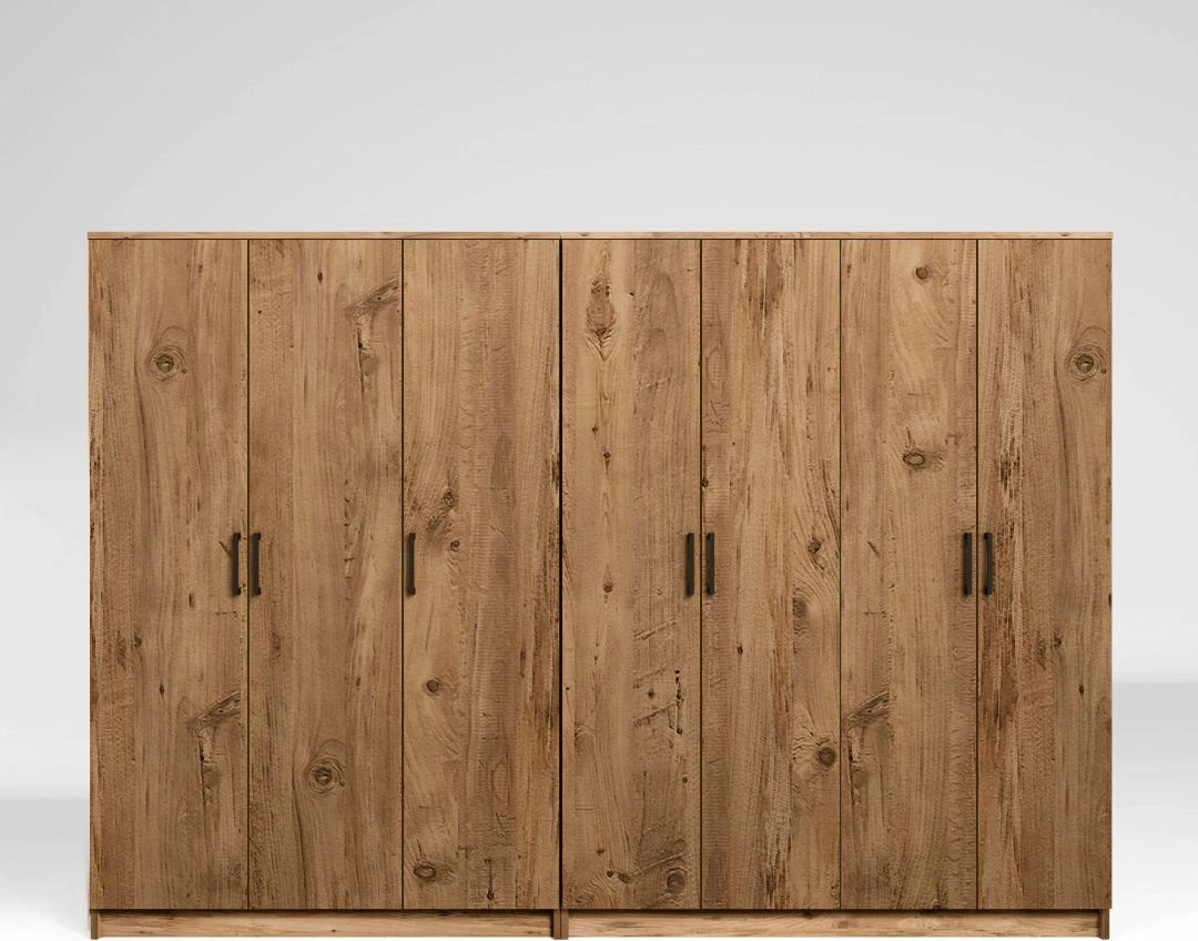 Dollap rrobash, ngjyrë Atlantic Pine, Skye Decor Kardelen 1600-117, 280x180x51.8cm