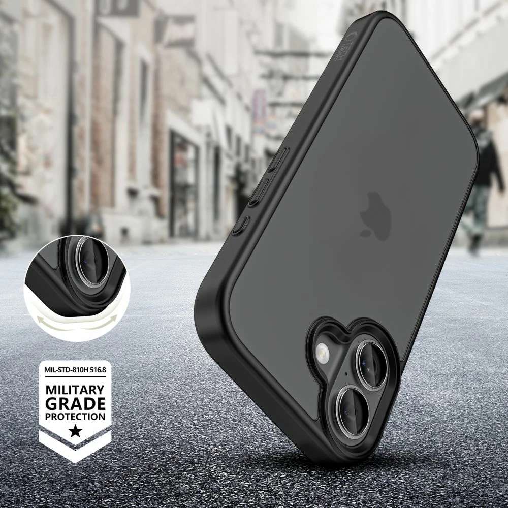 Mbështjellës Tech-Protect MagMat për iPhone 17, TPU/PC, e zezë matte, 1 copë