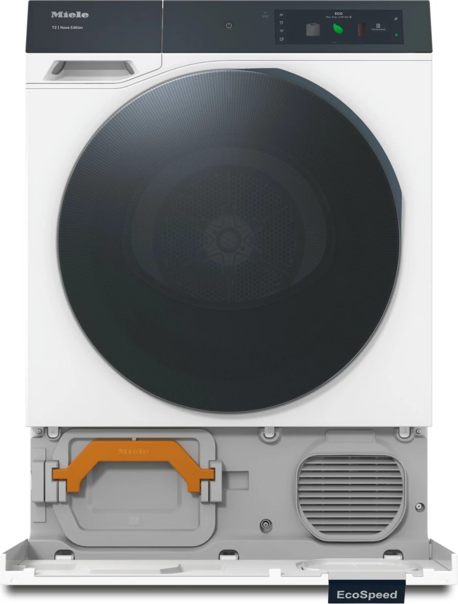 Tharëse rrobash me pompë nxehtësie Miele TQ 1000 WP Nova Edition, e bardhë