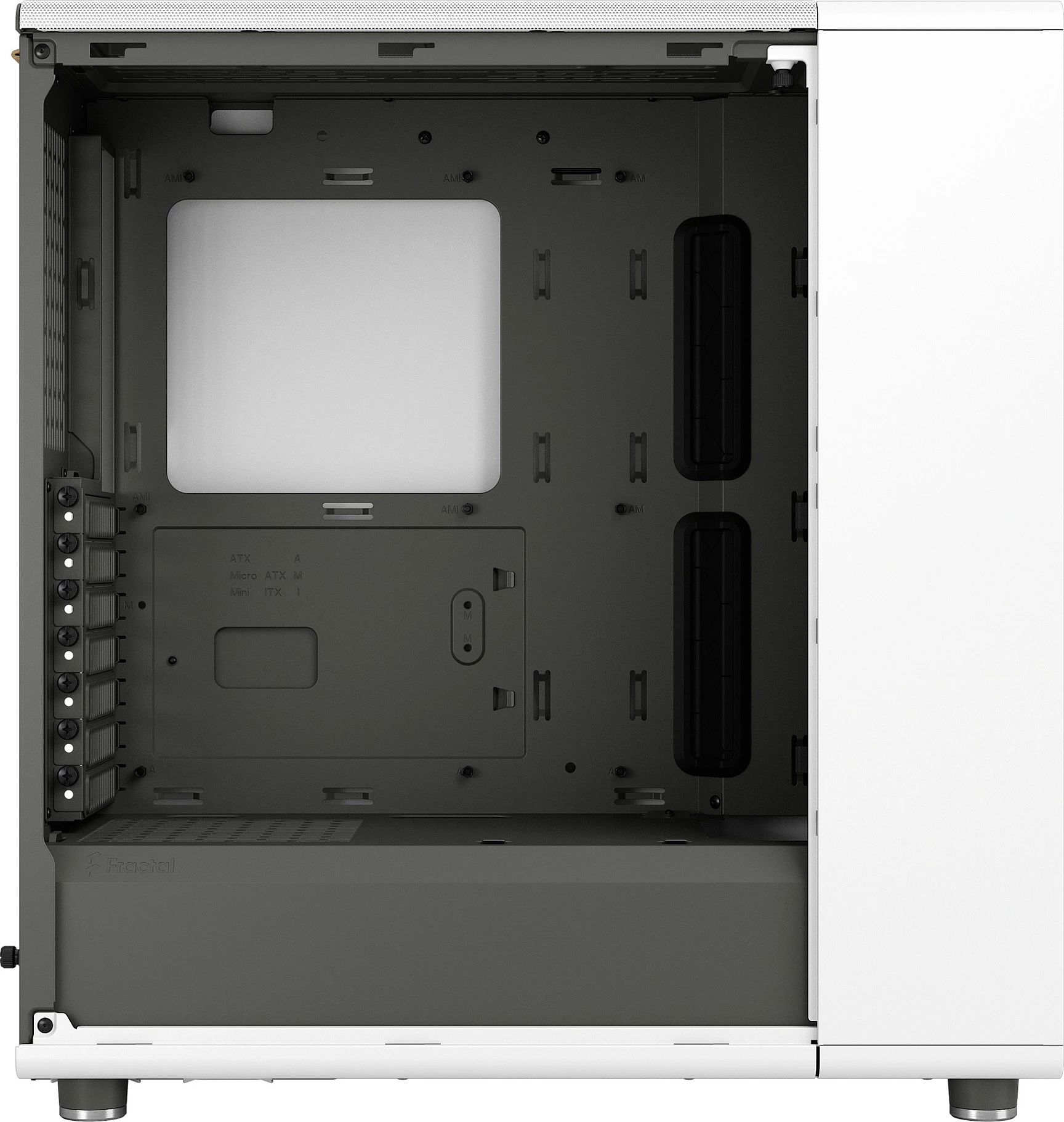 Kasë Fractal Design North Chalk White, Midi Tower, xham i kalitur