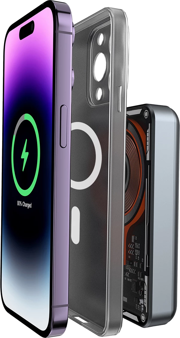 Power bank Dudao TGK1, 10000mAh, MagSafe wireless, 20W, i zi