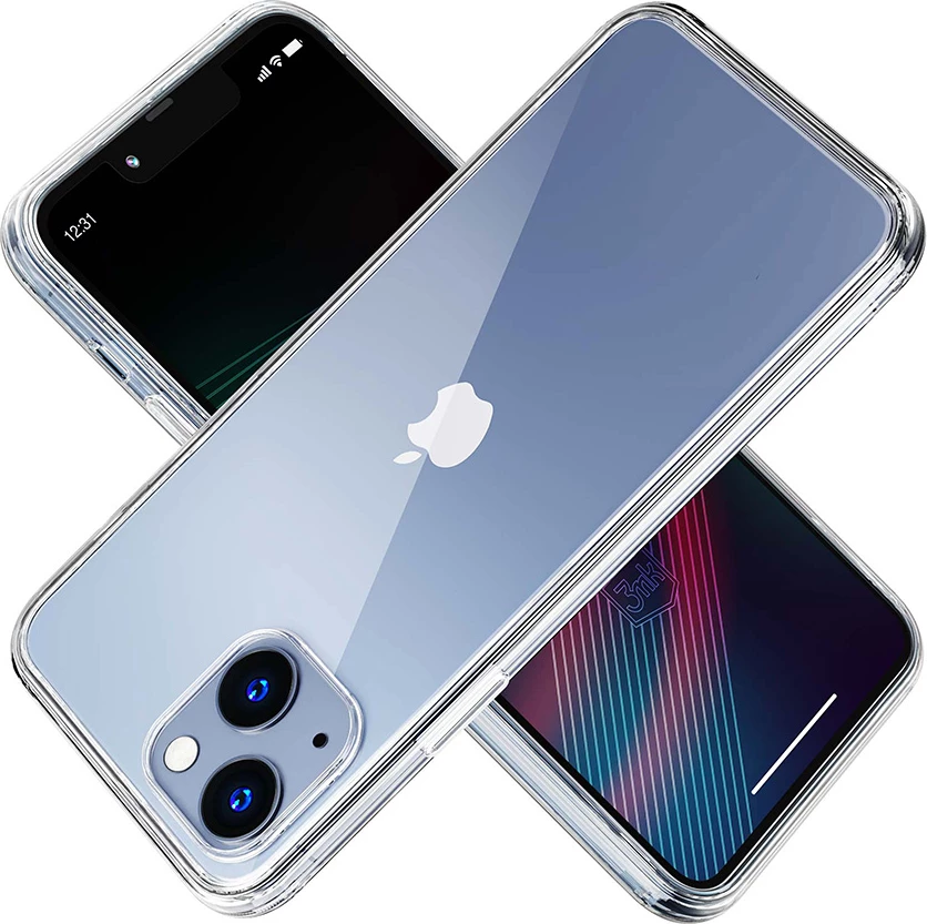 Mbështjellës për iPhone 14 3mk Clear Case, silikon, transparent