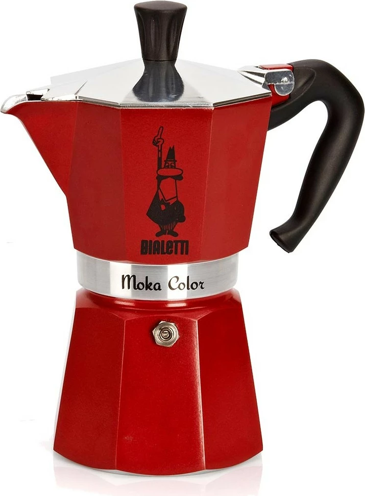 Moka Bialetti Moka Express, 6 filxhanë, Alumini, e kuqe
