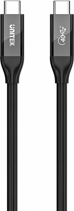 Kabllo USB-C Unitek USB4.0 PD 240W 40 Gbps 8K 2 m, e zezë