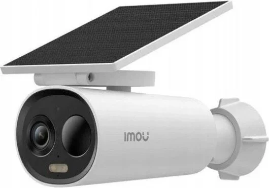 Kamerë IP me bateri IMOU Cell 3C AIO 5MP, Wi‑Fi, me panel solar, e bardhë