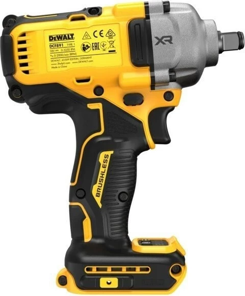 Çelës goditës DeWalt DCF891P2T, 18V, 2x5Ah XR, 812Nm, Verdhë, Zi, set me valixhe