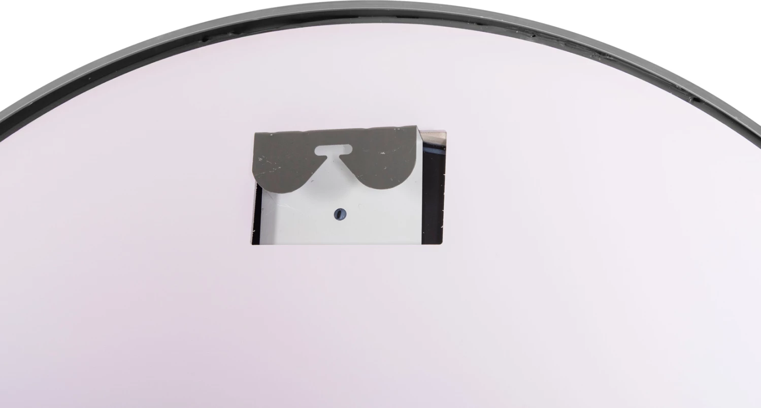 Pasqyrë muri e rrumbullakët FH9580.40, alumini gri me LED, Φ60x3 cm