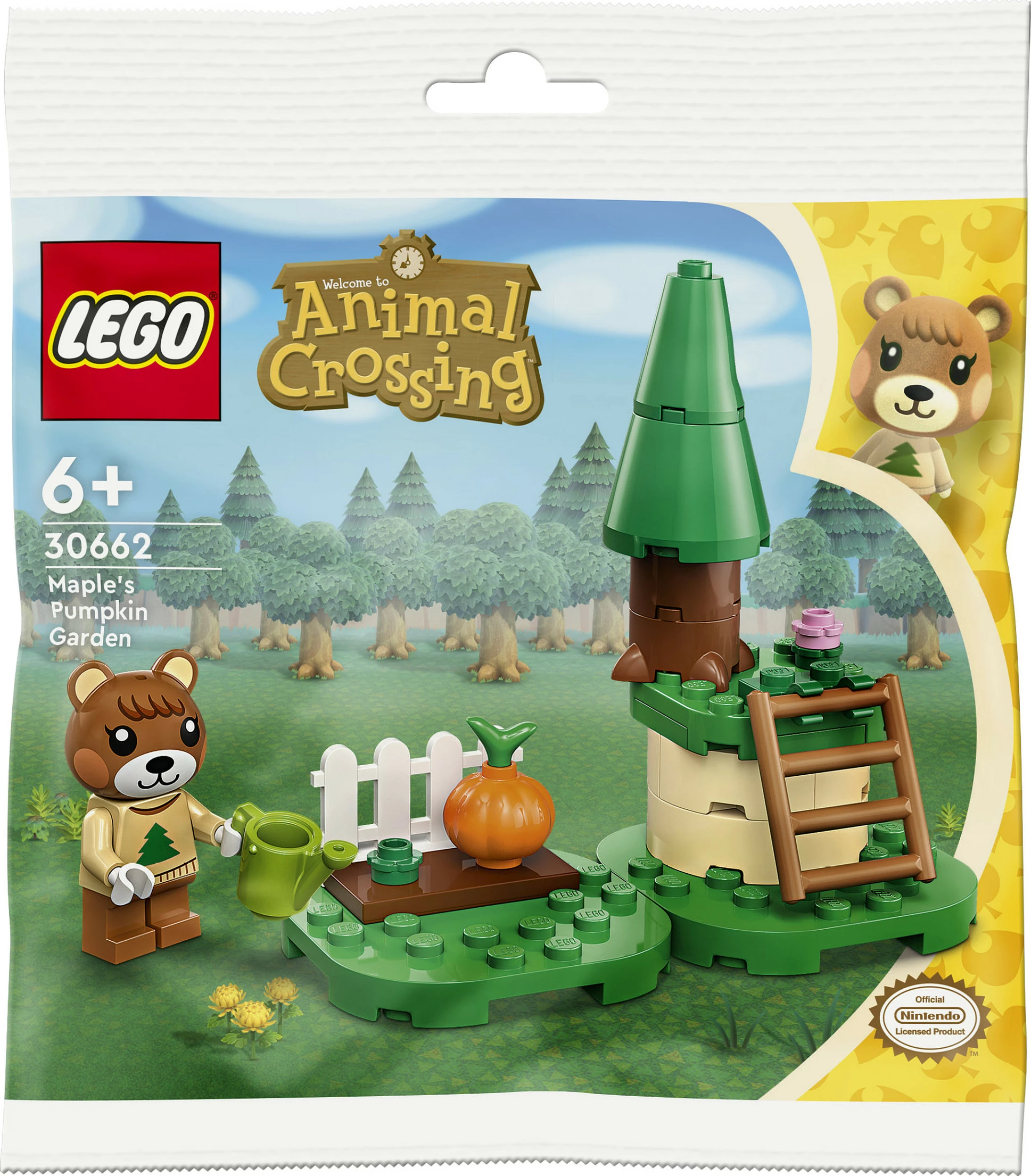 Set ndërtimi LEGO Animal Crossing 30662 Maple’s Pumpkin Garden, multikolor