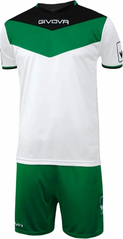 Komplet futbolli Givova për meshkuj dhe fëmijë, i bardhë me të gjelbër [Madhësia: XXS]