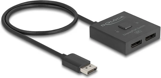 Switch DisplayPort DeLOCK 2x1 bidireksional, 8K, i zi