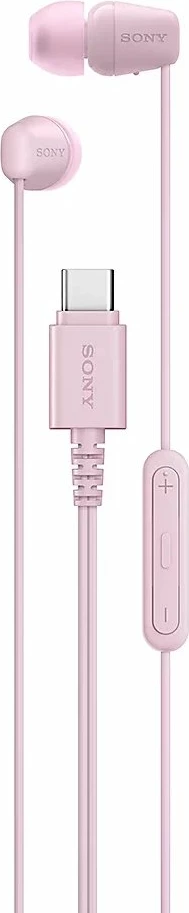 Kufje in-ear Sony IER-EX15C, me kabllo 1.2 m, mikrofon, kontroll volumit, USB-C, rozë