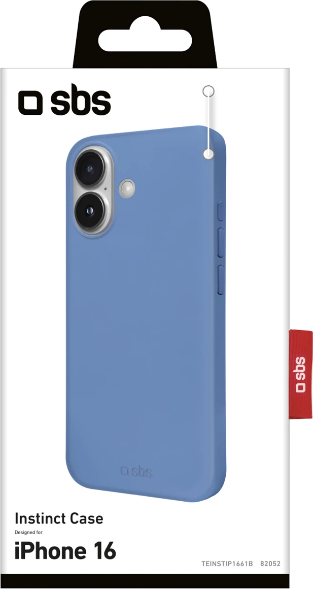 Mbështjellës SBS Instinct për iPhone 16, blu, me kuti