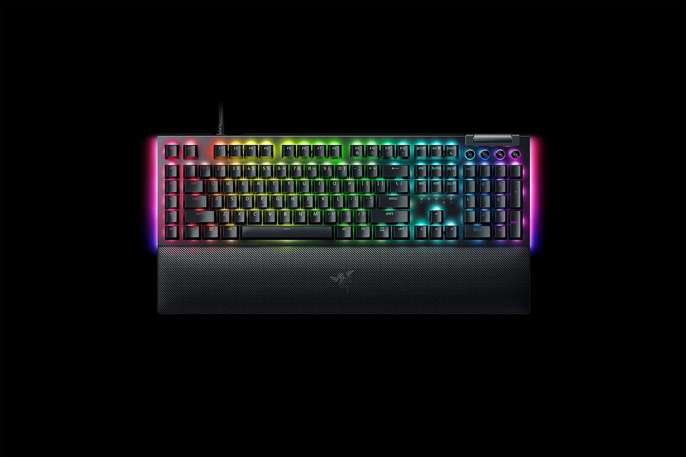 Tastierë gaming Razer BlackWidow V4, mekanike Razer Yellow, USB-C, QWERTZ (DE), RGB, full-size, e zezë