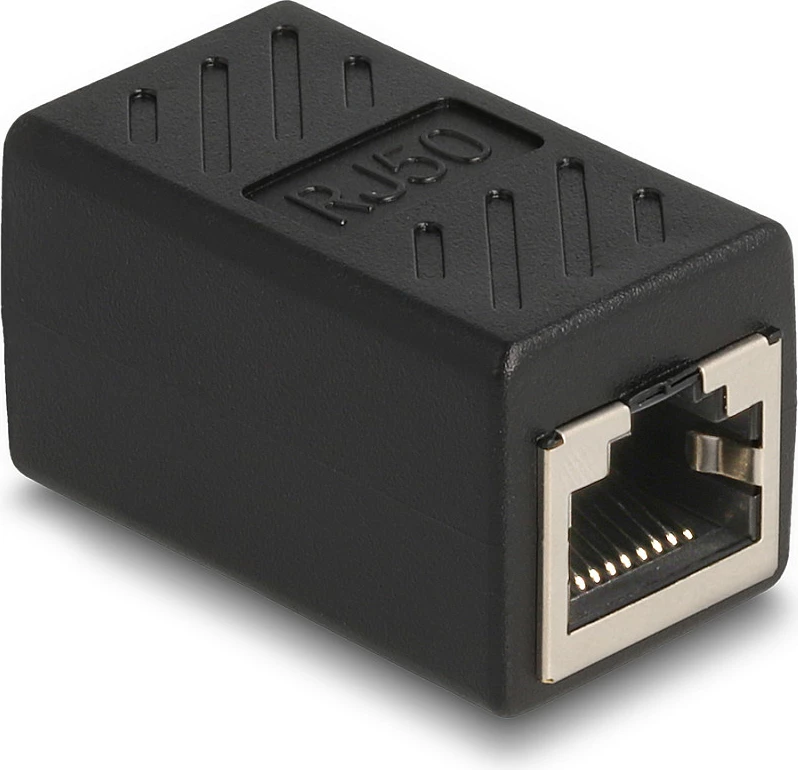 Adapter RJ50 DeLOCK, femër-femër, F/UTP, i zi