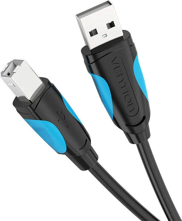Kabllo printeri Vention VAS-A16-B500, USB-A në USB-B, 5m, e zezë