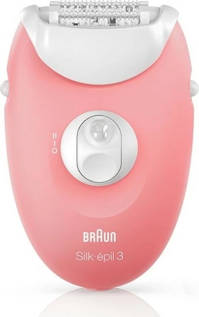 Epilator Braun Silk-épil 3-440, 20 pinceta, 2 aksesorë, SmartLight, 2 shpejtësi, rozë flamingo