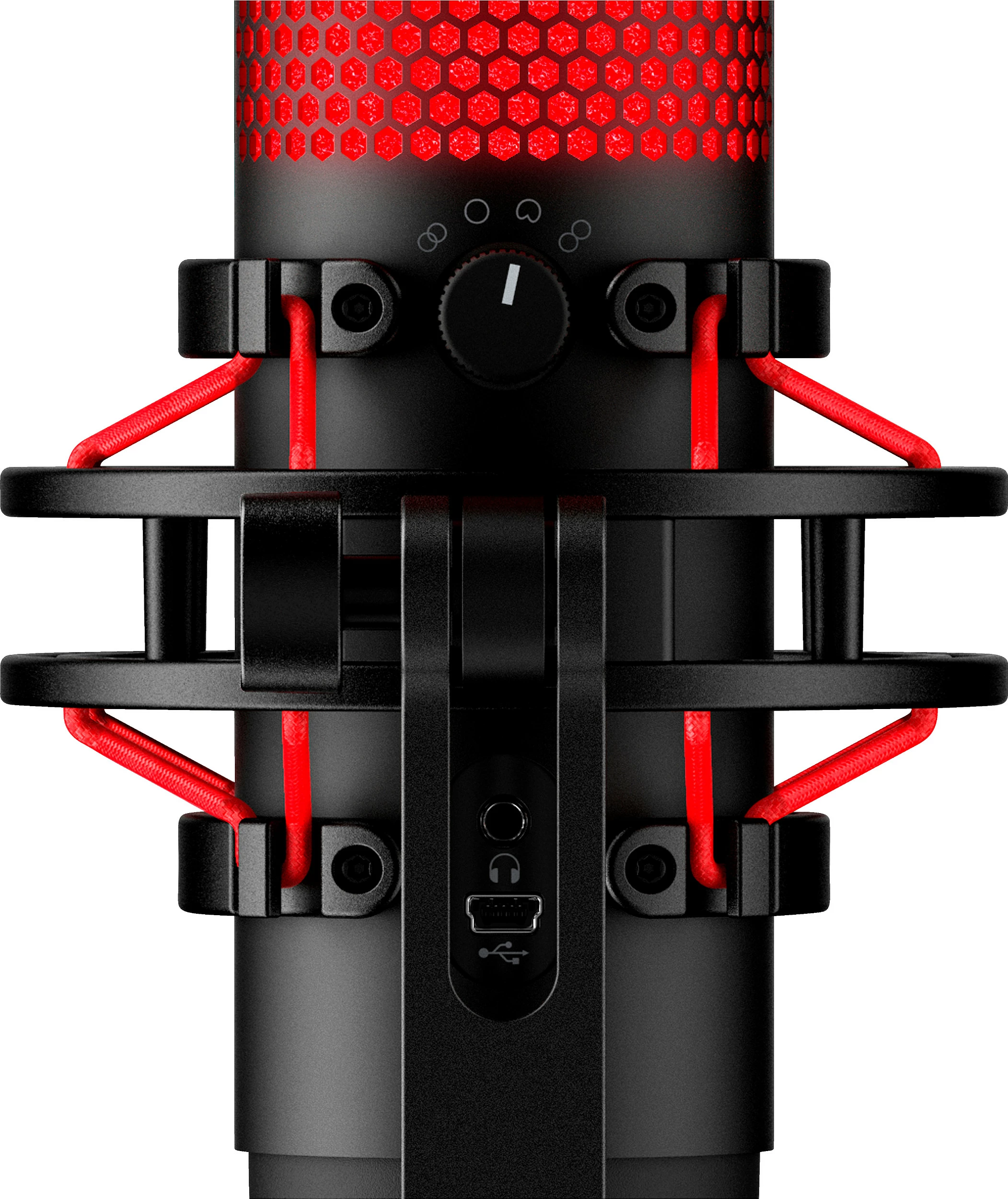 Mikrofon Kingston HyperX QuadCast, USB, kabllo 3 m, LED i kuq
