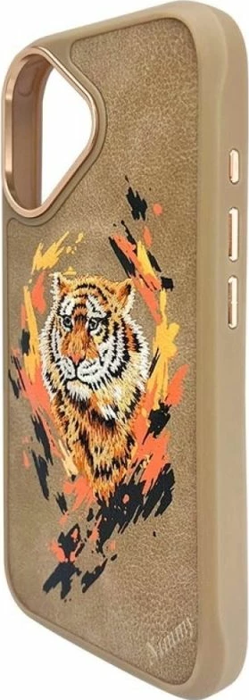 Kapak MagSafe Nimmy Tiger për iPhone 16, kafe