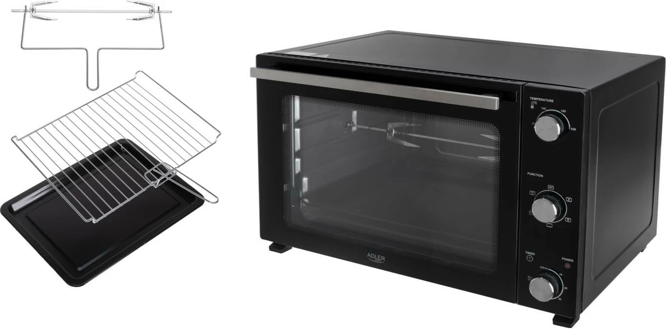 Furrë elektrike Adler AD 6028, 60L, e zezë