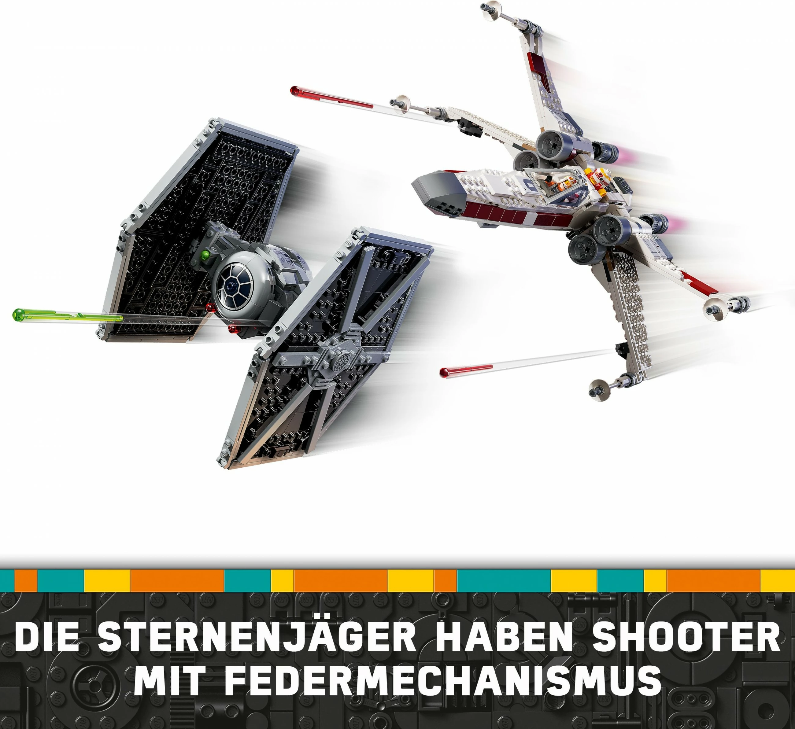 Set ndërtimi LEGO TIE Fighter & X-Wing Mash-up, 1063 copë, shumëngjyrësh