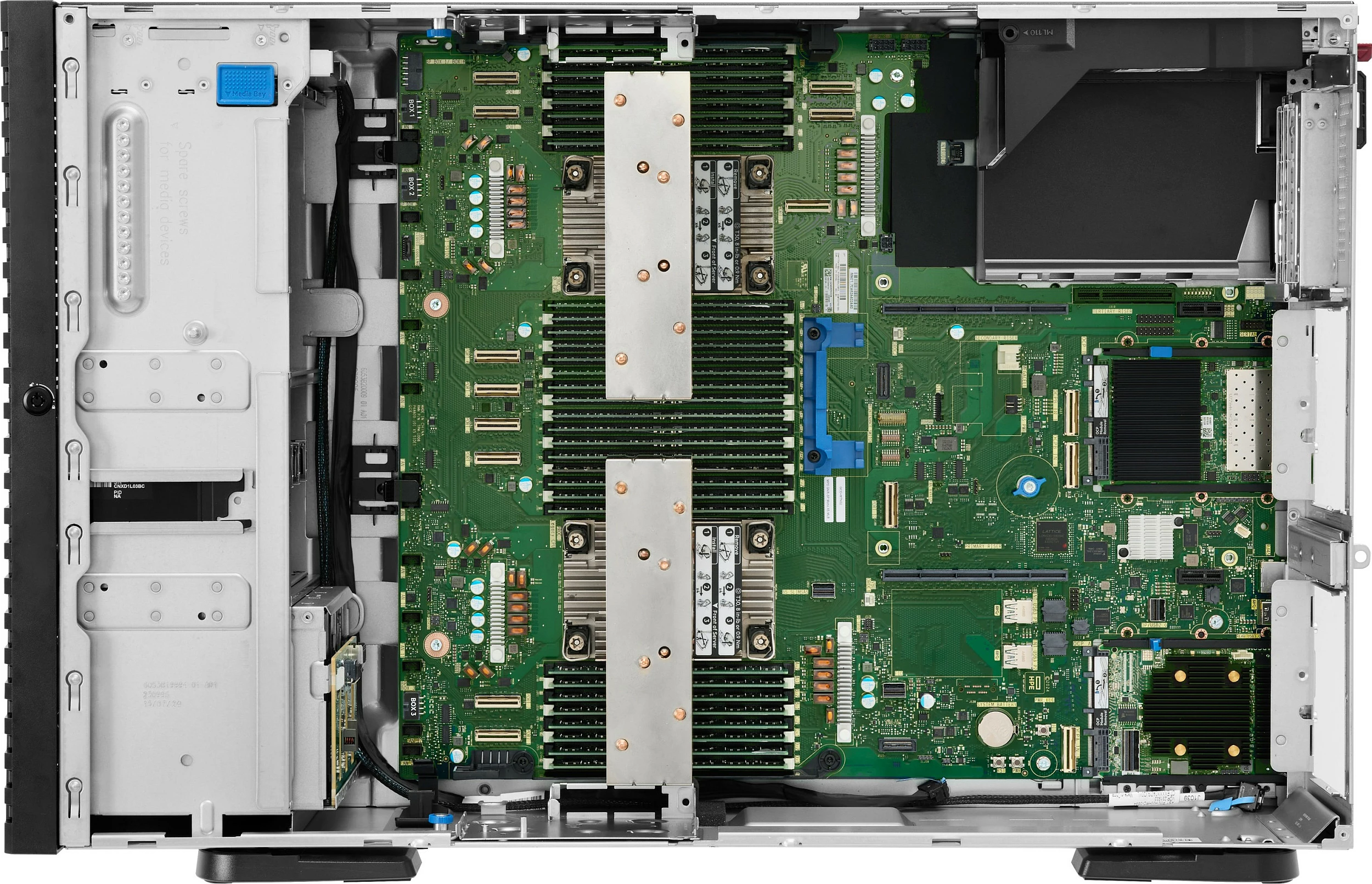 Server tower HPE ProLiant Compute ML350 Gen12 6505P 12c, 64GB DDR5, 2x960GB SSD, 4x Gigabit LAN, 2x1000W, i zi