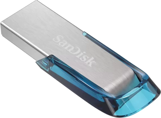 Memorje USB, SanDisk Ultra Flair SDCZ73-064G-G46B, 64GB, USB-A 3.0, metalike, blu