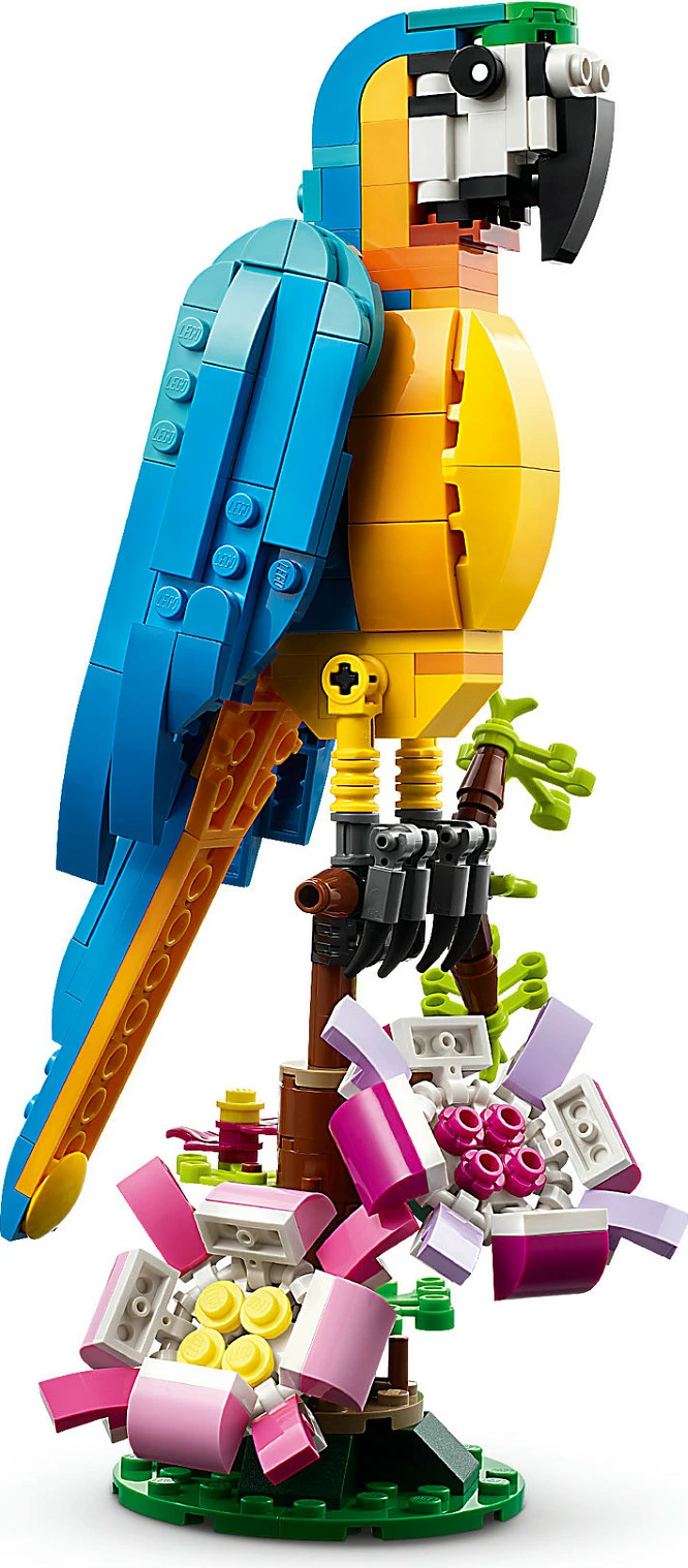 Set ndërtimi LEGO Creator 3-in-1 Papagalli Ekzotik, 253 pjesë, shumëngjyrësh