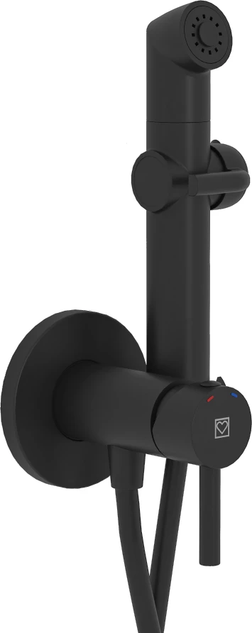 Set i brendshëm për bide me dorezë Herz f192b, e zezë